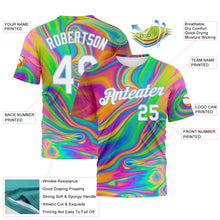 Загрузить изображение в средство просмотра галереи, Custom 3D Pattern Design Abstract Colorful Psychedelic Fluid Art Performance T-Shirt