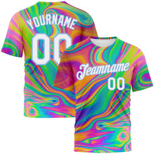 Загрузить изображение в средство просмотра галереи, Custom 3D Pattern Design Abstract Colorful Psychedelic Fluid Art Performance T-Shirt