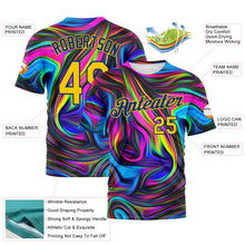 Загрузить изображение в средство просмотра галереи, Custom 3D Pattern Design Abstract Colorful Psychedelic Fluid Art Performance T-Shirt