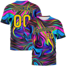 Загрузить изображение в средство просмотра галереи, Custom 3D Pattern Design Abstract Colorful Psychedelic Fluid Art Performance T-Shirt