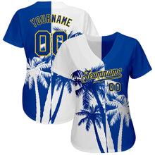 Загрузить изображение в средство просмотра галереи, Custom 3D Pattern Design Hawaii Coconut Trees Authentic Baseball Jersey