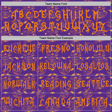Загрузить изображение в средство просмотра галереи, Custom Purple Bay Orange 3D Halloween Pumpkin Bat Doodle Party Costume Ideas Sports Pullover Sweatshirt Hoodie