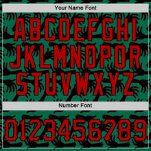 Загрузить изображение в средство просмотра галереи, Custom Kelly Green Red-Black 3D Halloween Horror Night Trick Treat Party Costume Ideas Sports Pullover Sweatshirt Hoodie