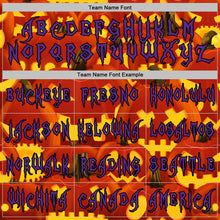 Загрузить изображение в средство просмотра галереи, Custom Red Purple Yellow-Black 3D Halloween Pumpkin Party Costume Ideas Sports Pullover Sweatshirt Hoodie