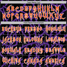 Charger l'image dans la galerie, Custom Black Orange Purple-White 3D Halloween Skull Pumpkin Party Costume Ideas Sports Pullover Sweatshirt Hoodie