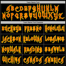 Загрузить изображение в средство просмотра галереи, Custom Black Orange-Light Yellow 3D Halloween Checkboard Pumpkin Party Costume Ideas Sports Pullover Sweatshirt Hoodie