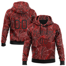 Загрузить изображение в средство просмотра галереи, Custom Red Black-White 3D Halloween Pumpkin Party Costume Ideas Sports Pullover Sweatshirt Hoodie