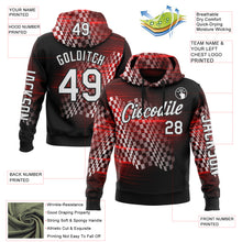 Загрузить изображение в средство просмотра галереи, Custom Black White-Red 3D Pattern Design Formula Auto Car Racing Motorsport Sports Pullover Sweatshirt Hoodie