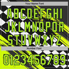 Загрузить изображение в средство просмотра галереи, Custom Black Neon Green-White 3D Pattern Design Formula Auto Car Racing Motorsport Sports Pullover Sweatshirt Hoodie