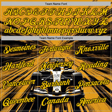 Загрузить изображение в средство просмотра галереи, Custom Yellow Black-White 3D Pattern Design Formula Auto Car Racing Motorsport Sports Pullover Sweatshirt Hoodie