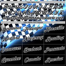Загрузить изображение в средство просмотра галереи, Custom Black Blue-White 3D Pattern Design Formula Auto Car Racing Motorsport Sports Pullover Sweatshirt Hoodie