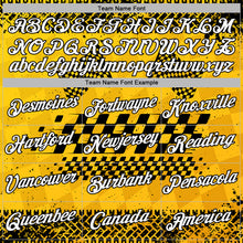 Load image into Gallery viewer, Custom Yellow White-Black 3D Pattern Design Formula Auto Car Racing Motorsport Sports Pullover Sweatshirt Hoodie