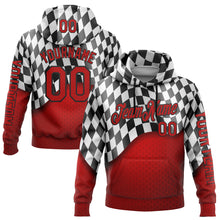 Загрузить изображение в средство просмотра галереи, Custom Red Black-White 3D Pattern Design Formula Auto Car Racing Motorsport Sports Pullover Sweatshirt Hoodie
