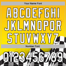 Load image into Gallery viewer, Custom Yellow White-Black 3D Pattern Design Formula Auto Car Racing Motorsport Sports Pullover Sweatshirt Hoodie