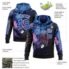 Загрузить изображение в средство просмотра галереи, Custom Black Thunder Blue-White 3D Pattern Design Formula Auto Car Racing Motorsport Sports Pullover Sweatshirt Hoodie