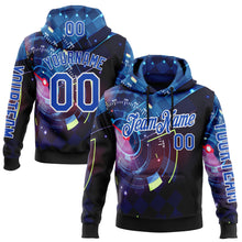 Загрузить изображение в средство просмотра галереи, Custom Black Thunder Blue-White 3D Pattern Design Formula Auto Car Racing Motorsport Sports Pullover Sweatshirt Hoodie