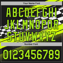 Загрузить изображение в средство просмотра галереи, Custom Black Neon Green-White 3D Pattern Design Formula Auto Car Racing Motorsport Sports Pullover Sweatshirt Hoodie