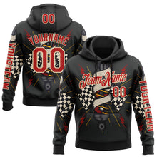 Загрузить изображение в средство просмотра галереи, Custom White Fire Red City Cream-Yellow 3D Pattern Design Formula Auto Car Racing Motorsport Sports Pullover Sweatshirt Hoodie