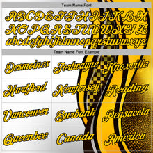 Загрузить изображение в средство просмотра галереи, Custom White Yellow-Black 3D Pattern Design Formula Auto Car Racing Motorsport Sports Pullover Sweatshirt Hoodie