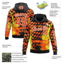 Загрузить изображение в средство просмотра галереи, Custom Orange Yellow Black-White 3D Pattern Design Formula Auto Car Racing Motorsport Sports Pullover Sweatshirt Hoodie