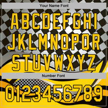 Загрузить изображение в средство просмотра галереи, Custom Black Yellow-White 3D Pattern Design Formula Auto Car Racing Motorsport Sports Pullover Sweatshirt Hoodie