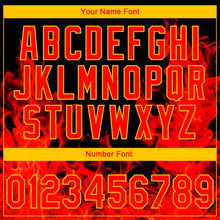 Charger l'image dans la galerie, Custom Stitched Black Red-Yellow 3D Pattern Design Flame Sports Pullover Sweatshirt Hoodie