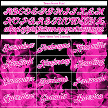 Charger l'image dans la galerie, Custom Stitched Black Deep Pink-White 3D Pattern Design Flame Sports Pullover Sweatshirt Hoodie