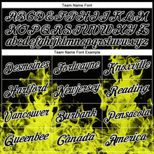Load image into Gallery viewer, Custom Stitched Black Yellow-White 3D Pattern Design Flame Sports Pullover Sweatshirt Hoodie