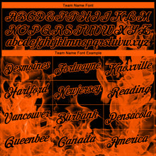 Charger l'image dans la galerie, Custom Stitched Black Orange 3D Pattern Design Flame Sports Pullover Sweatshirt Hoodie