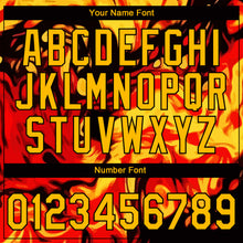 Charger l'image dans la galerie, Custom Stitched Black Gold-Red 3D Pattern Design Flame Sports Pullover Sweatshirt Hoodie