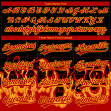 Laden Sie das Bild in den Galerie-Viewer, Custom Stitched Black Red-Yellow 3D Pattern Design Flame Sports Pullover Sweatshirt Hoodie