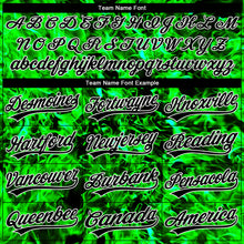 Load image into Gallery viewer, Custom Stitched Black Green-White 3D Pattern Design Flame Sports Pullover Sweatshirt Hoodie