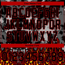 Load image into Gallery viewer, Custom Stitched Black Yellow Red-White 3D Pattern Design Flame Sports Pullover Sweatshirt Hoodie