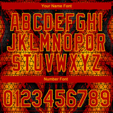 Загрузить изображение в средство просмотра галереи, Custom Stitched Black Red-Yellow 3D Pattern Design Flame Sports Pullover Sweatshirt Hoodie