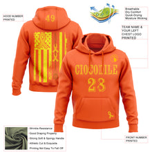Laden Sie das Bild in den Galerie-Viewer, Custom Orange Gold 3D Bone Cancer World Cancer Day Ribbon Support Sports Pullover Sweatshirt Hoodie
