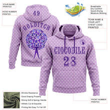 Laden Sie das Bild in den Galerie-Viewer, Custom Light Purple Purple 3D Gynecological Cancer World Cancer Day Ribbon Support Sports Pullover Sweatshirt Hoodie