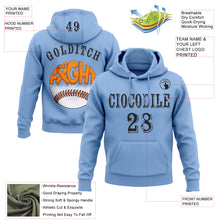 Laden Sie das Bild in den Galerie-Viewer, Custom Light Blue Black 3D Kidney Cancer World Cancer Day Ribbon Support Sports Pullover Sweatshirt Hoodie