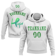 Laden Sie das Bild in den Galerie-Viewer, Custom White Grass Green 3D Liver Cancer World Cancer Day Ribbon Support Sports Pullover Sweatshirt Hoodie