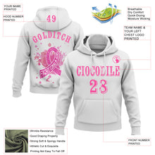 Laden Sie das Bild in den Galerie-Viewer, Custom White Pink 3D Breast Cancer World Cancer Day Ribbon Support Sports Pullover Sweatshirt Hoodie