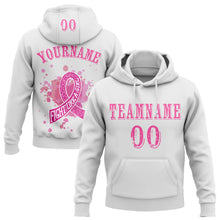 Laden Sie das Bild in den Galerie-Viewer, Custom White Pink 3D Breast Cancer World Cancer Day Ribbon Support Sports Pullover Sweatshirt Hoodie