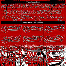 Load image into Gallery viewer, Custom Stitched Red Black-White 3D Graffiti Splash Street Art Sports Pullover Sweatshirt Hoodie