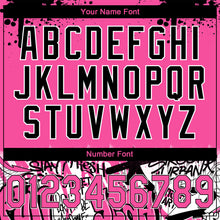 Load image into Gallery viewer, Custom Stitched Pink Black-White 3D Graffiti Splash Street Art Sports Pullover Sweatshirt Hoodie