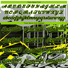 Load image into Gallery viewer, Custom Stitched Black Gray Neon Green Yellow-White 3D Graffiti Splash Street Art Sports Pullover Sweatshirt Hoodie