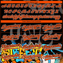 Load image into Gallery viewer, Custom Stitched Black Orange Gray-White 3D Graffiti Splash Street Art Sports Pullover Sweatshirt Hoodie