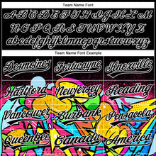 Load image into Gallery viewer, Custom Stitched Black White 3D Graffiti Splash Street Art Sports Pullover Sweatshirt Hoodie