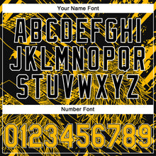 Load image into Gallery viewer, Custom Stitched Black Gold-White 3D Pattern Design Animal Eagle Sports Pullover Sweatshirt Hoodie