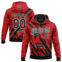 Charger l'image dans la galerie, Custom Stitched Red Black Gray-White 3D Pattern Design Animal Cardinal Bird Sports Pullover Sweatshirt Hoodie