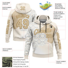 Charger l'image dans la galerie, Custom Cream City Cream White-Old Gold 3D Pattern Design Ethnic Tribal Sportswear Pullover Sweatshirt Hoodie
