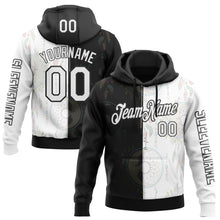 Load image into Gallery viewer, Custom White Black 3D Pattern Design Dreamcatcher Tribal Sportswear Pullover Sweatshirt Hoodie
