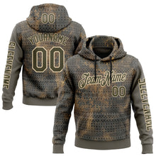 Загрузить изображение в средство просмотра галереи, Custom Gray Olive-City Cream 3D Pattern Design Ethnic Tribal Sportswear Pullover Sweatshirt Hoodie